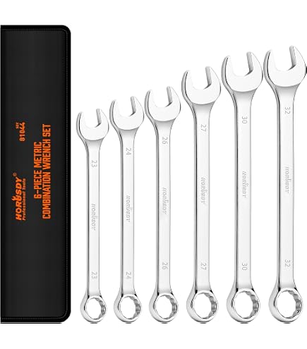 Amazon | 62 pc Metrinch Combo Spanner Socket & Wrench Set | 片口